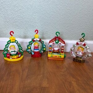 Fisher-Price Festive Ornament Doll Set - Red, Green, Yellow